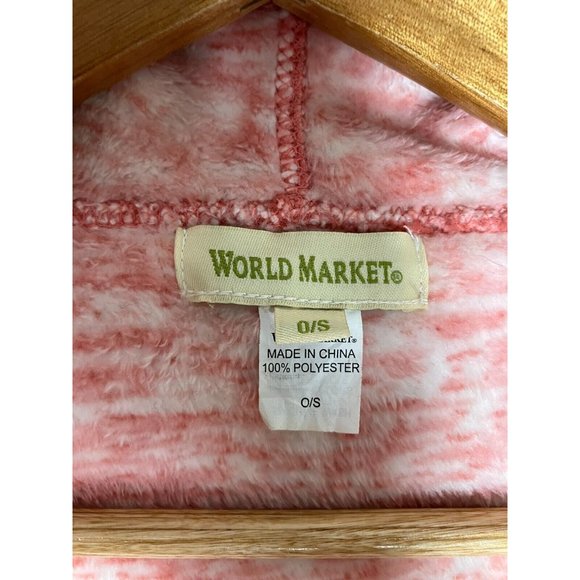 World Market Plush Bathrobe Women's O/S One Size Paisley - Picture 5 of 7